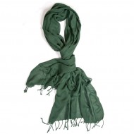 Chal unisex 100% Cashwear liso,tamaño 70 x 180 cms,firma HOWARDS LONDON,verde oscuro